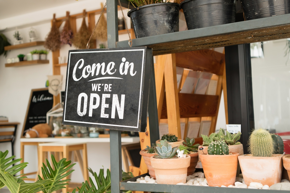 Open for business